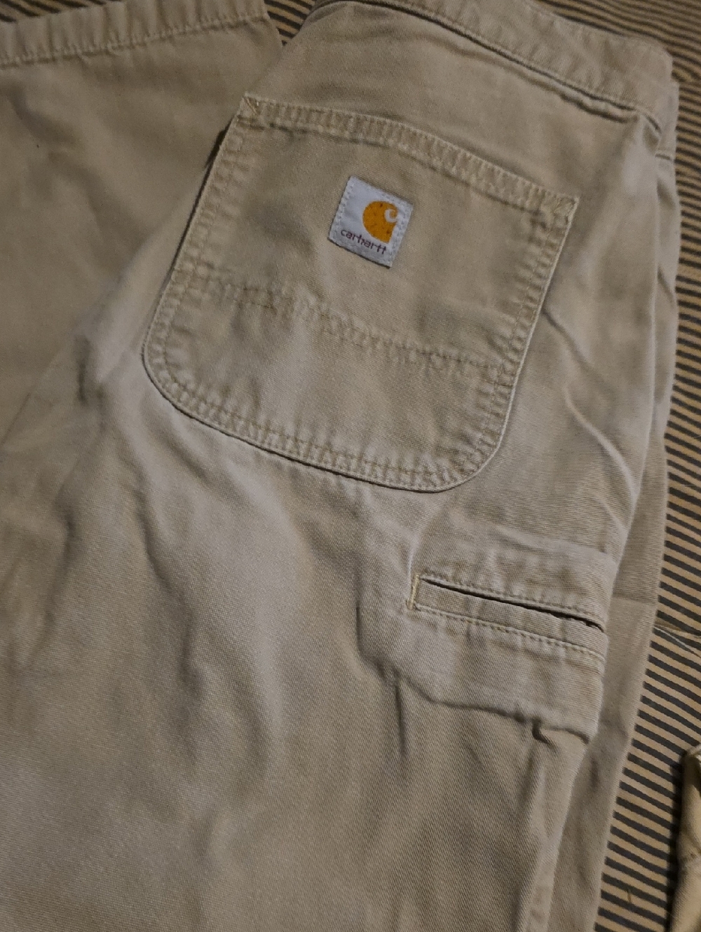 Mens Carhart Business/Casusl Pants. Kahki. Sz 31x30. Worn About 5 Times
